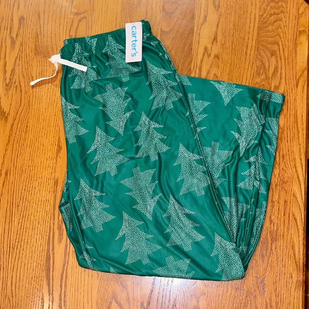 Carter’s Adult Green Christmas Tree Pajama Pants - NWT! 🌲